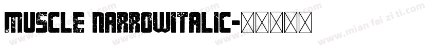 Muscle NarrowItalic字体转换